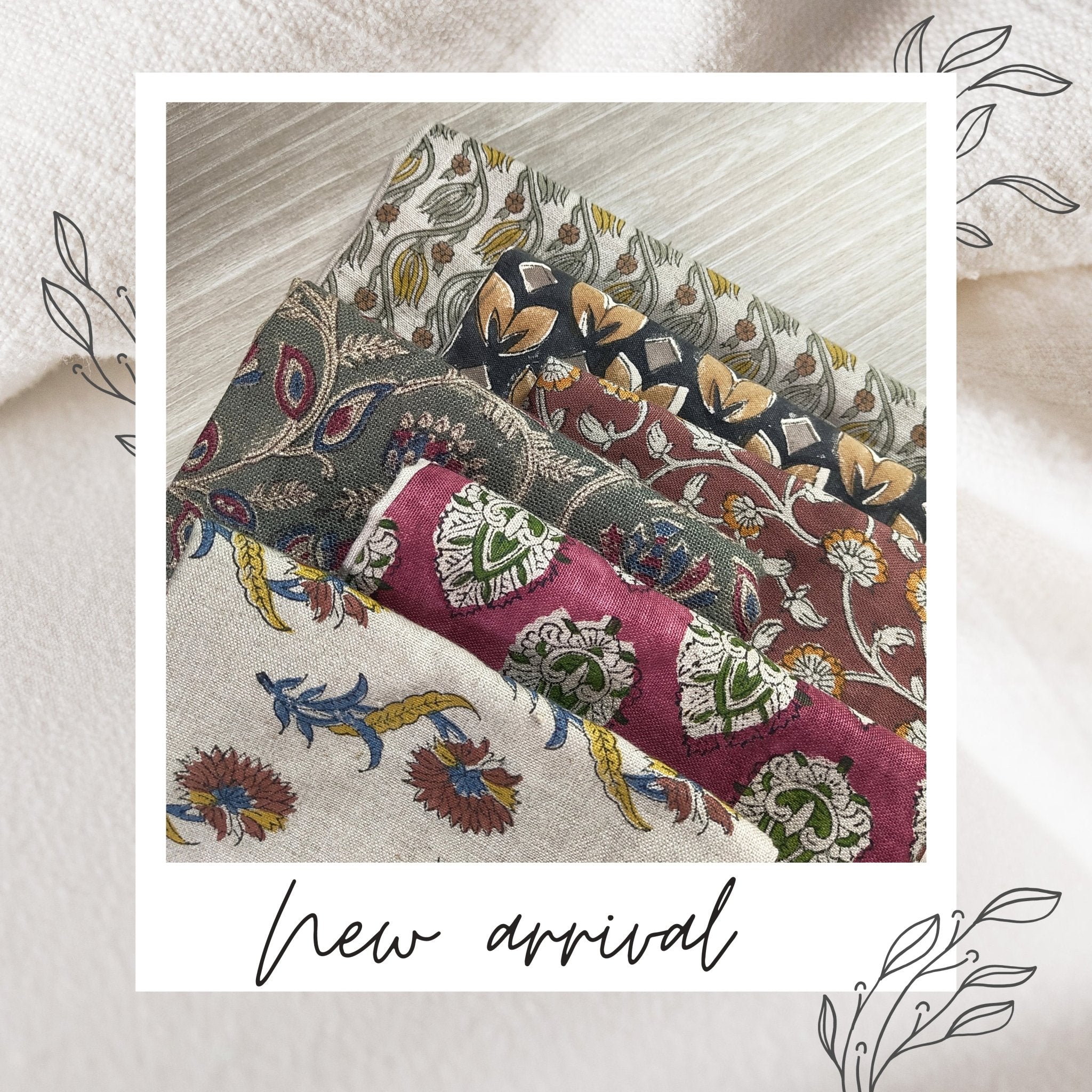 Block Print Linen Fabric by the Yard: Unraveling Elegance - Fabritual