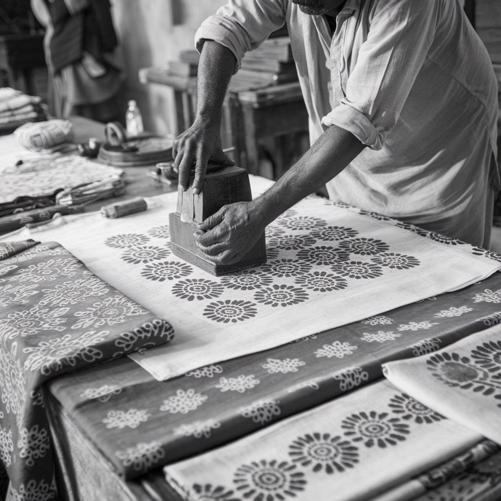 The Artisan’s Touch: Behind the Scenes of Hand Block Printing for Home Décor