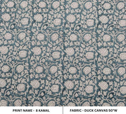 8 Kamal   Indian Handmade Art  Floral Block Print  Thick Cotton Hand Block Print  Pillowcase Fabric, Upholstery & Curtains