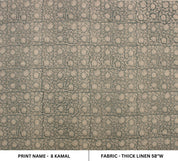 8 Kamal  Linen Fabric, Block Print Linen Fabric, Floral Linen Fabric  Upholstery Fabric, Block Print Curtains, Cover Linen  Fabritual