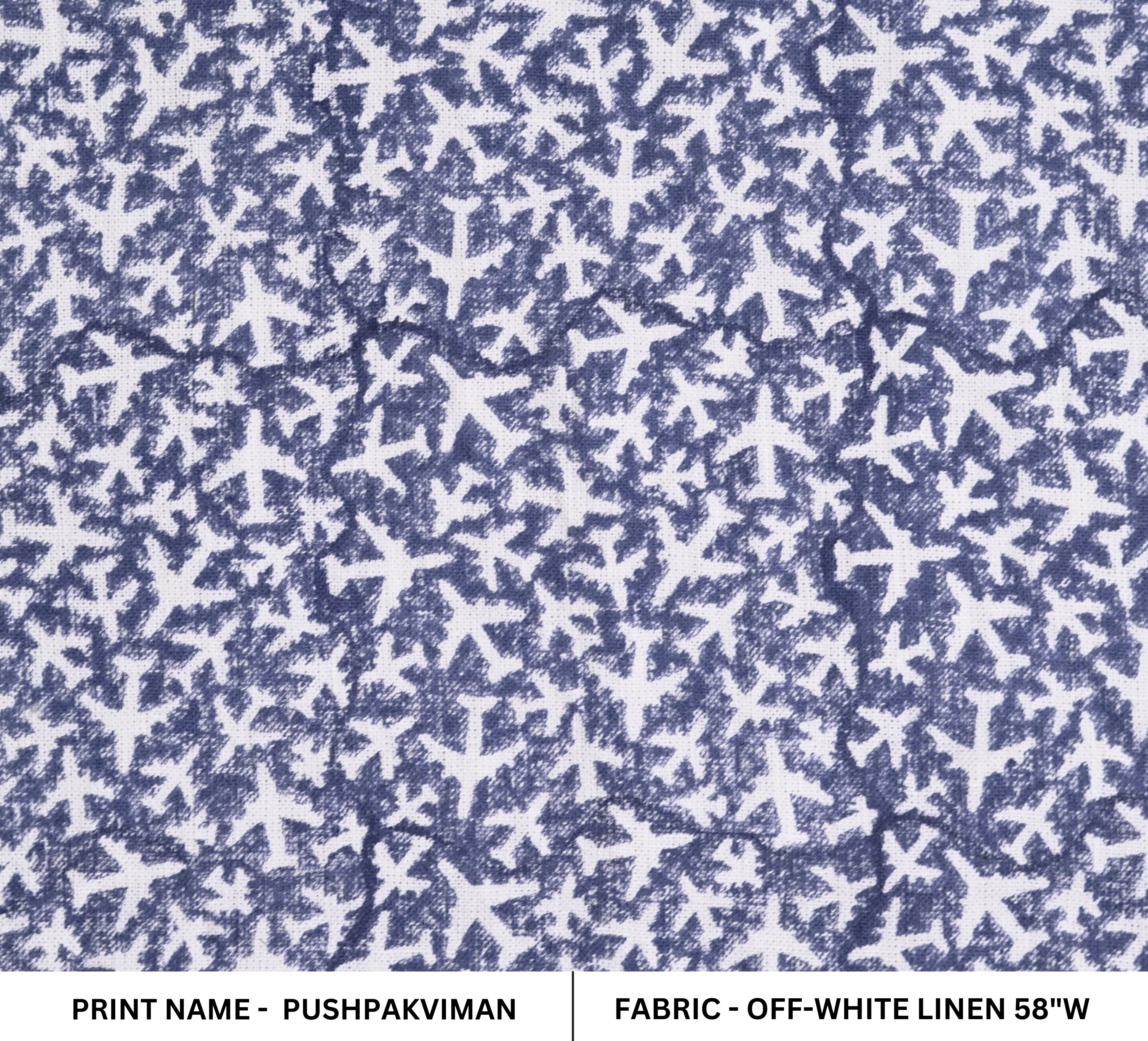 Block Print Linen Fabric, Pushpakviman  Hand Block Linen Fabric  Heavy Linen Fabric  Linen Upholstery Fabric,Block Printed Pillow Cover Linen, Fabric Gift Pattern