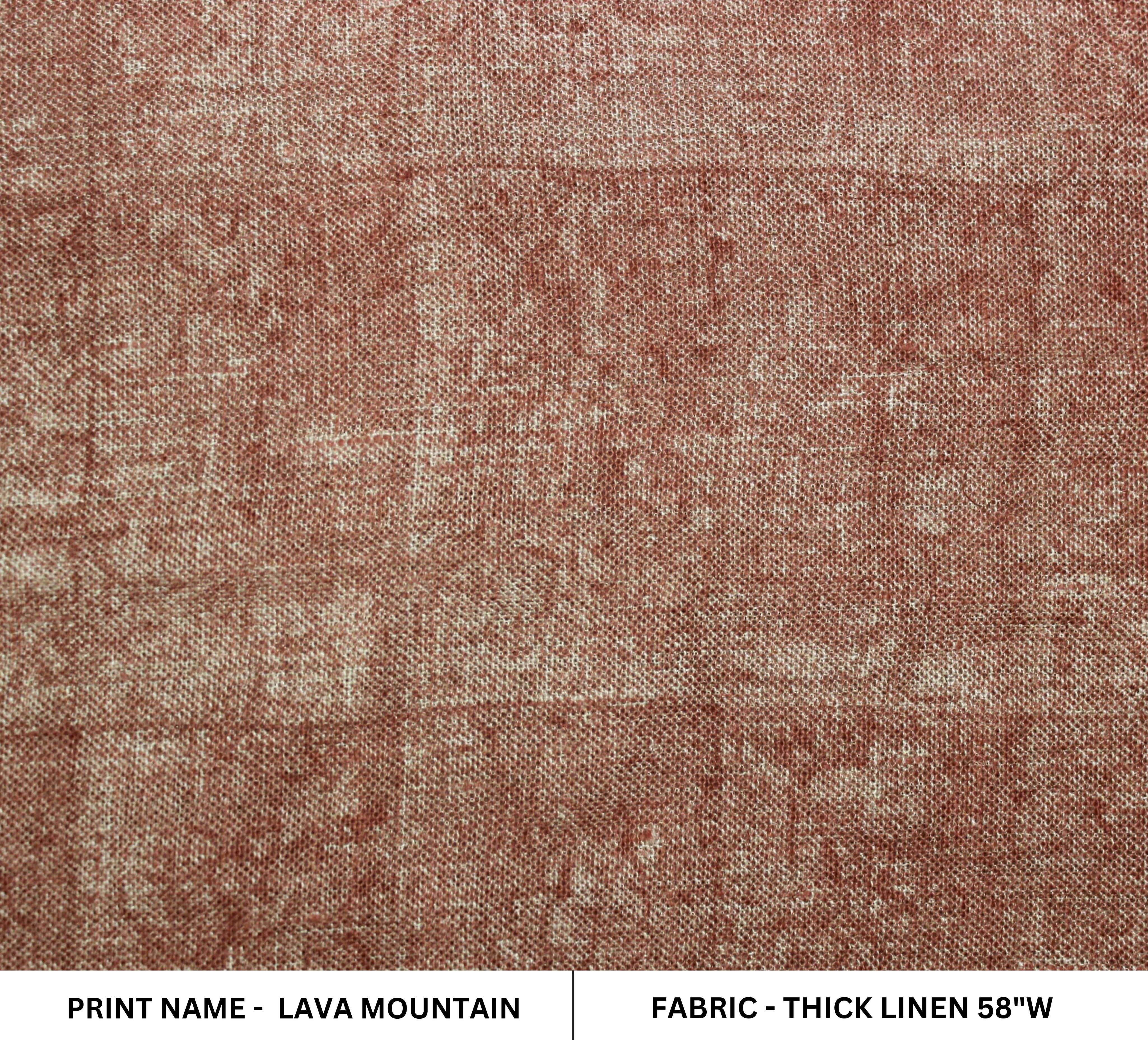 Block Print Linen Fabric, Lava Mountain By Fabritual  Authentic Indian Block Prints, Heavy Flax Fabric, Blockprint Pillow Cover Making Fabric, Linen Upholstery