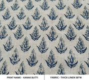 Kanak Buti  Best Fabric For Cushion Cover Heavy Weight Linen Natural Linen By The Yard  Home Decor Fabric  Hand Block Print Fabric