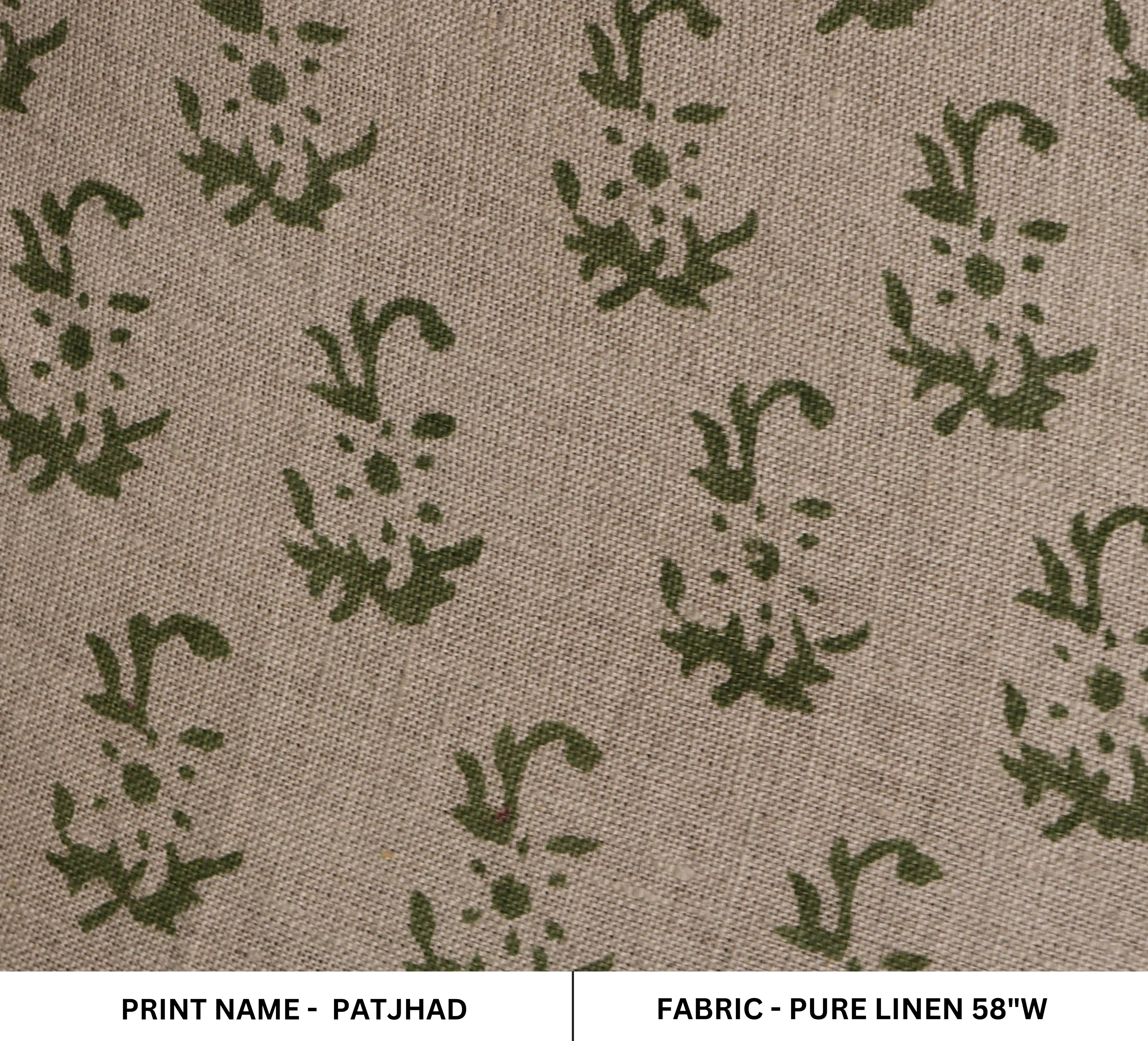 Block Print Linen Fabric, Patjhad  Linen Block Print Block Print Fabric, Fabric By The Yard, Indian Linen Fabric, Cushion Fabric, Upholstery Fabric, Home Decors