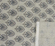 Natural Linen 58” with Traditional Block Print for Handmade Home Décor, Upholstery Fabric in Heavy Natural Linen 58” with Elegant Block Print.
