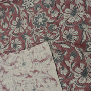 Linen Block Print Fabric 58 Inch Width Heavy Weight Linen Natural Base Color Handmade Creative Design To Make Curtains and Drapes Upholstery Pillow Covers Tablecloths and Runners Napkins by Fabritual