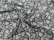 Linen Block Print Fabric 58 Inch Width Heavy Weight Linen Natural Base Color Curtains and Drapes Upholstery Handmade Art Pillow Covers Tablecloths and Runners Lampshades Napkins by Fabritual