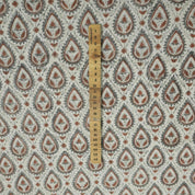 Earthy tones viscose-linen, Indian floral print for chair and tablecloths
Cotton blend floral fabric, Indian block printed for boho upholstery and napkins, Hand block viscose-linen, Indian flower design for tablecloths and seat cushions.