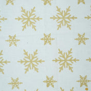Hand Block Printed Thick Cotton White Fabric with Yellow Stars Curtain & Pillowcase, Indian Textile - Sparkle