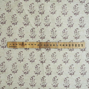 HAND BLOCK PRINT LINEN BLEND FABRIC DECORATIVE TABLE LINENS AND DRAPERY CURTAINS - PATHJHAD