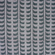 Handcrafted Floral Gray Linen Fabric Garud Design for Drapes & Curtains