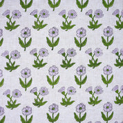 Block Printed Handmade Boho Green Floral Viscouse LInen Fabric – Kriti Design