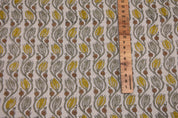 Linen block print pure linen 58" wide, fabric cushions and pillowcase, Indian block fabric, upholstery linen - KERSANGRI