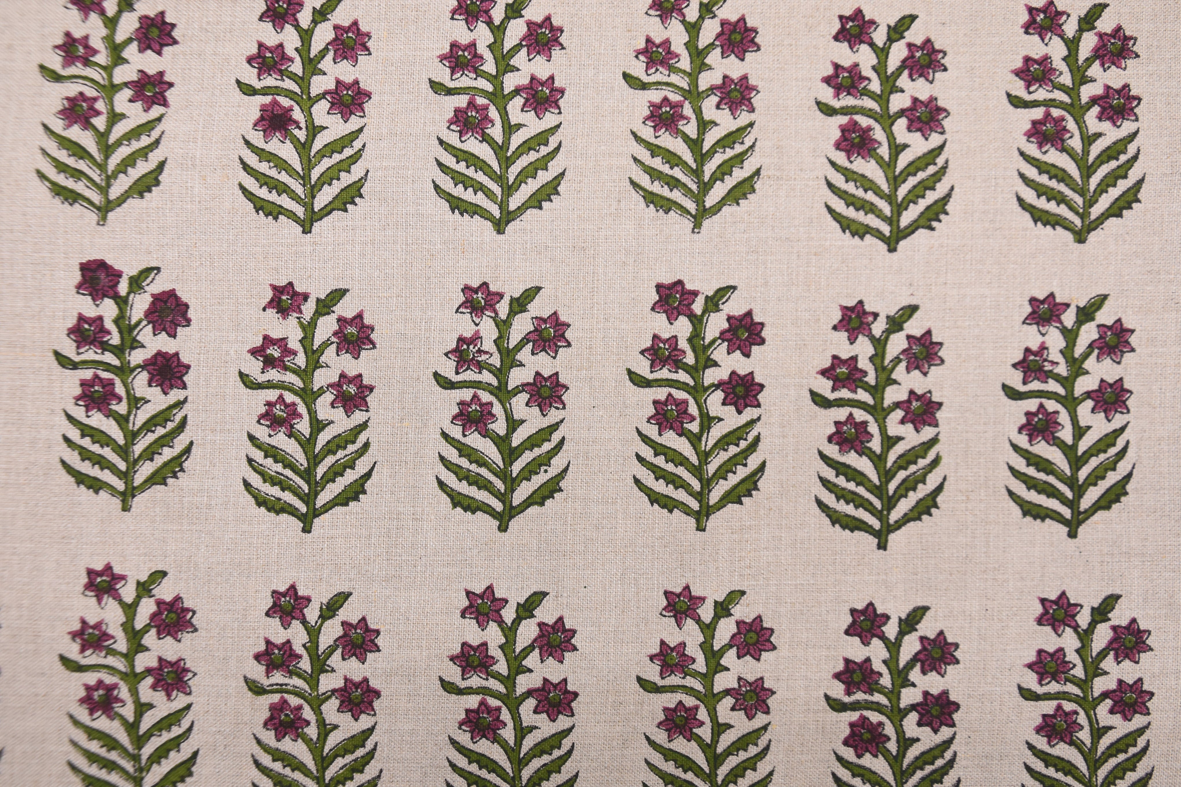 Indian fabric, window curtains pure linen 58" wide, linen pillows and table cloth, home décor, fabric couch cushion cover - INDERDHANUSH
