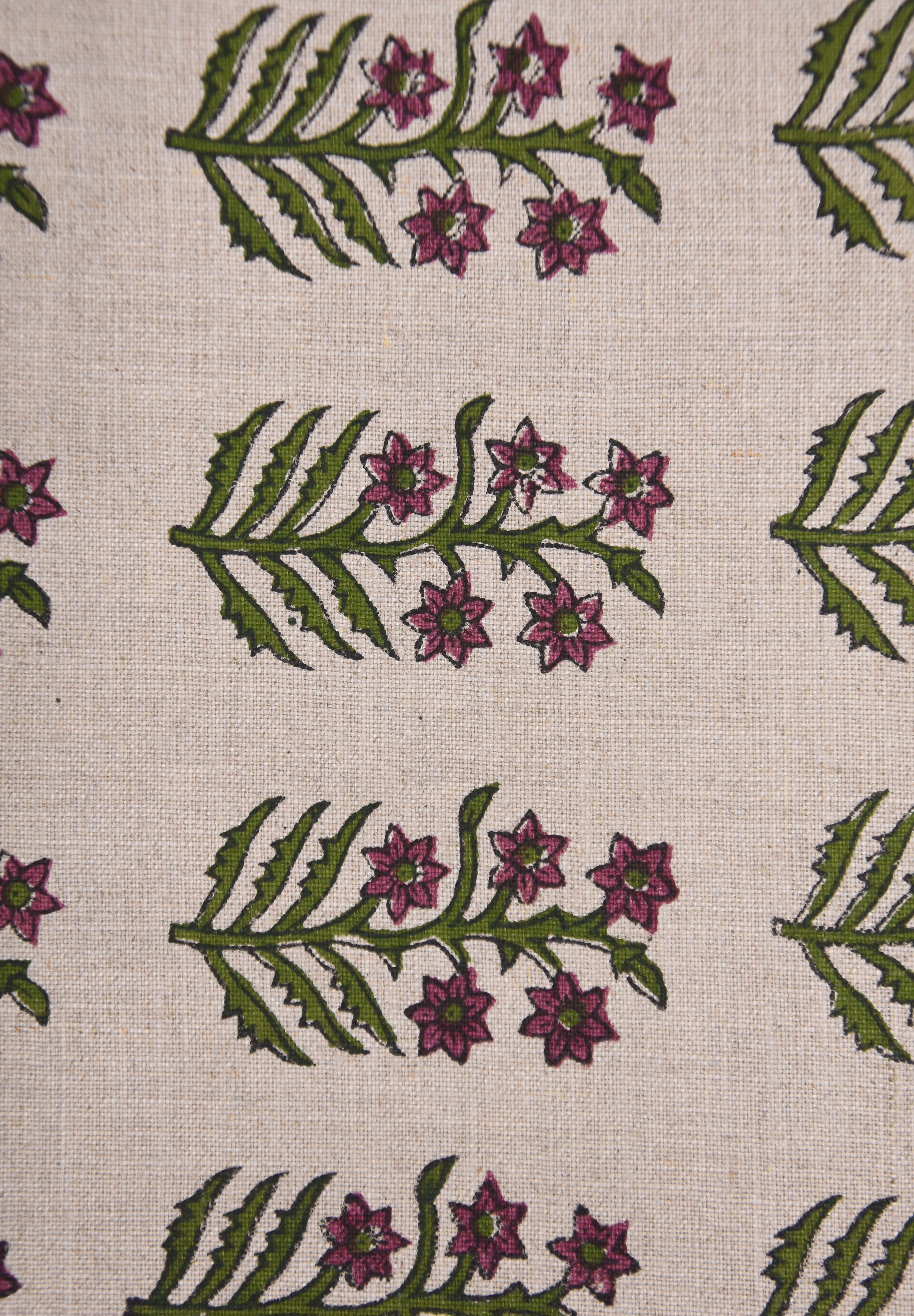 Indian fabric, window curtains pure linen 58" wide, linen pillows and table cloth, home décor, fabric couch cushion cover - INDERDHANUSH