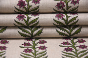 Indian fabric, window curtains pure linen 58" wide, linen pillows and table cloth, home décor, fabric couch cushion cover - INDERDHANUSH