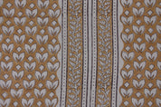 Block print fabric, linen fabric pillows and cushions, pure linen 58" wide, printed curtains, Indian block print fabric - TITLEE BORDER
