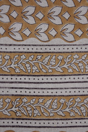 Block print fabric, linen fabric pillows and cushions, pure linen 58" wide, printed curtains, Indian block print fabric - TITLEE BORDER