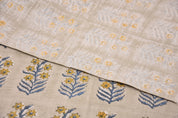 Hand block window curtains, pure linen 58" wide, fabric couch cushion cover, linen pillows and table cloth, Indian fabric - INDERDHANUSH
