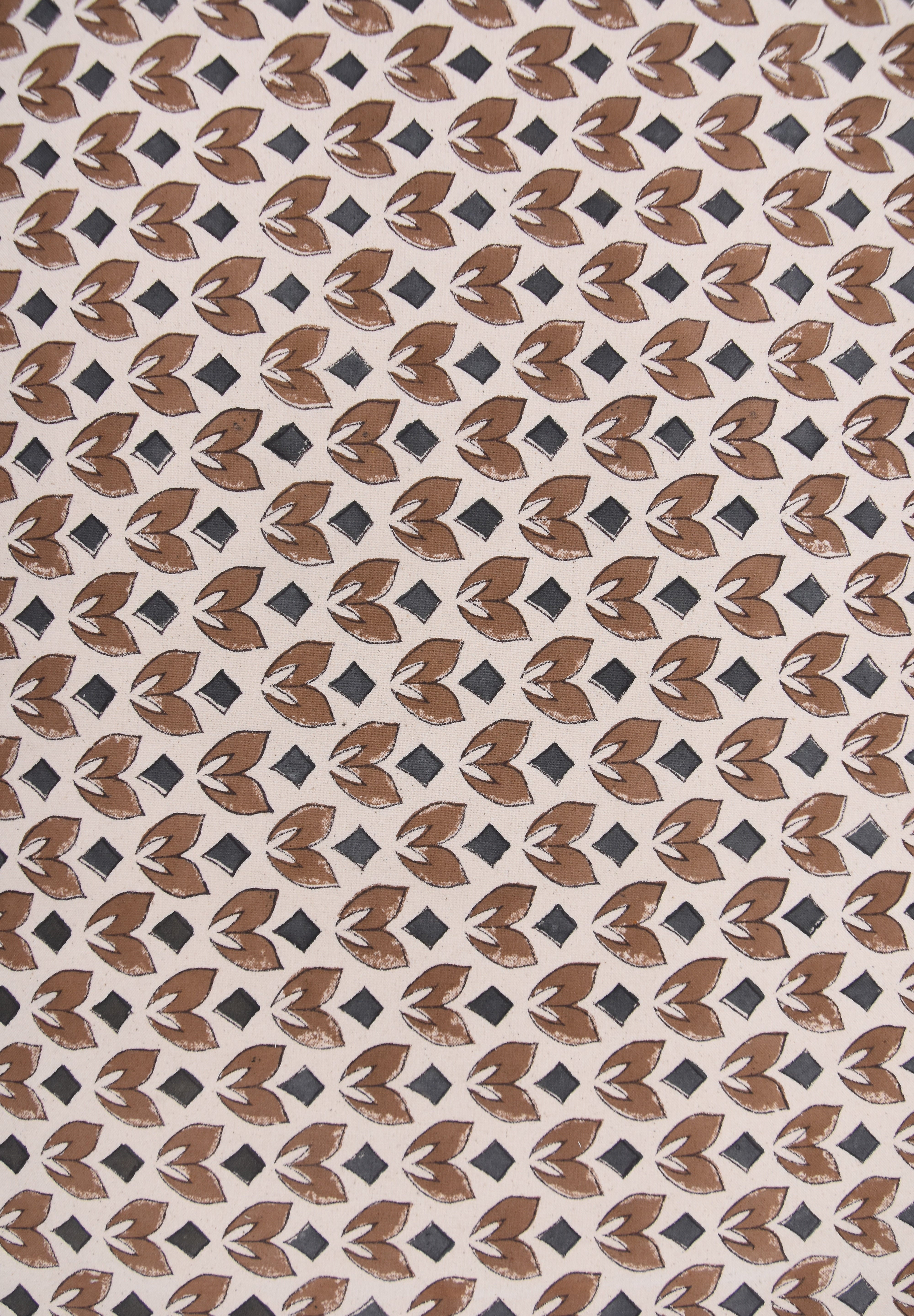 Block print thick cotton 44" wide, cotton fabric, hand block linen for decorative cushions and pillows, linen window blinds - TITLEE