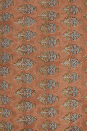 Hand block thick linen 58" Wide, Indian block print fabric, linen cushion covers, Curtains for home, Floral print - MOR MUKUT