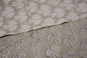 Fabric for window curtains, pure linen 58" wide, premium fabric for pillow cover, cushion cover, table napkins - MASHROOM