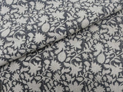 Linen Block Print Fabric 58 Inch Width Heavy Weight Linen Natural Base Color Curtains and Drapes Upholstery Handmade Art Pillow Covers Tablecloths and Runners Bedding Tote Bag Napkins by Fabritual