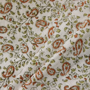 Block Print Linen Fabric, Keri Jaal Handloom Linenhandblocked,Handstamped,Handmade Block Print Fabric, Heavy Linen Block Print Trending For Gift,Home Decors