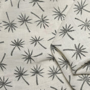 Coconut Tree  Most Popular Block Print Fabric In Summers  Best For Upholstery, Cushion Cover, Sofa/Chair Cover, And Other Crafts