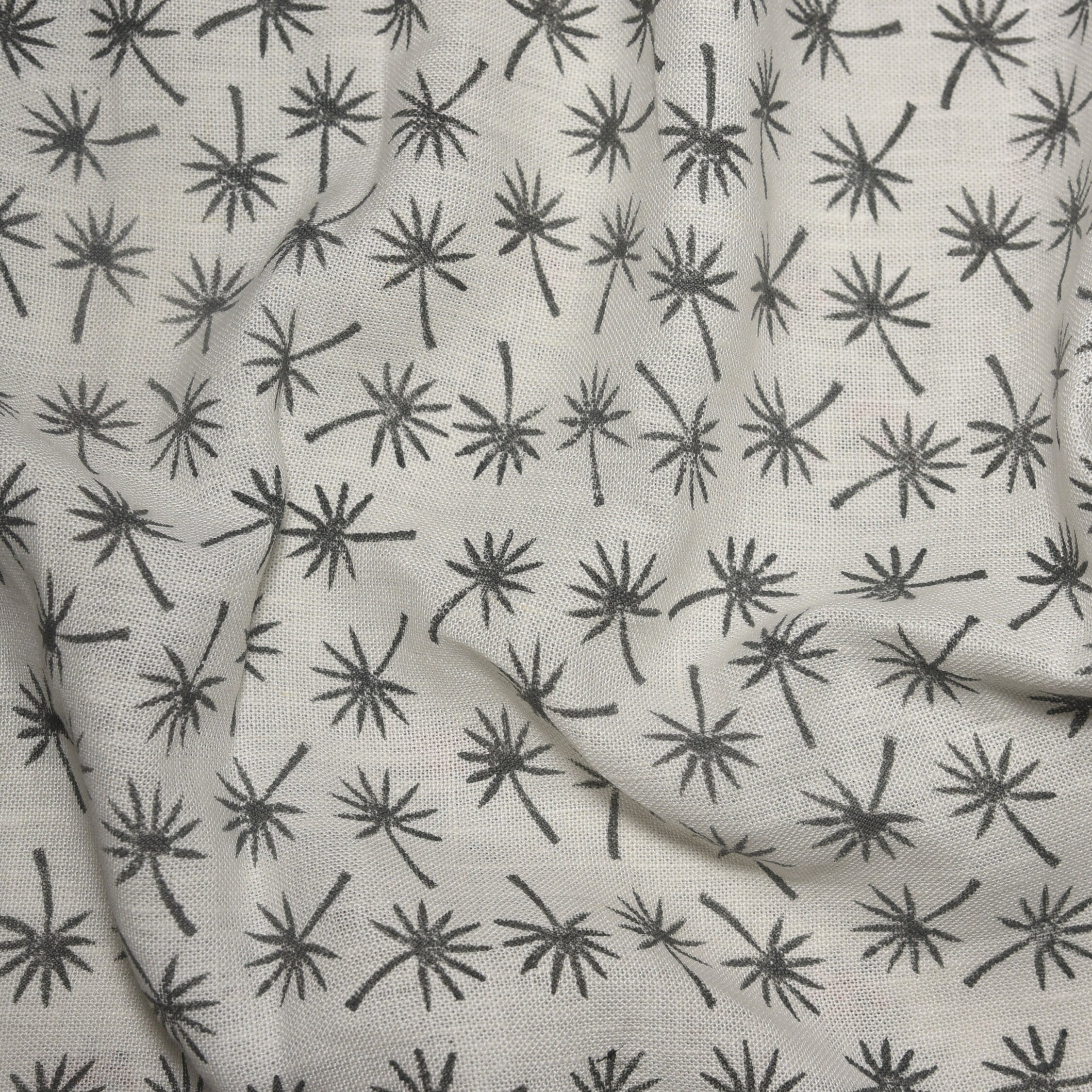 Coconut Tree  Most Popular Block Print Fabric In Summers  Best For Upholstery, Cushion Cover, Sofa/Chair Cover, And Other Crafts