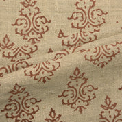 Ekakshar Butta  Indian Hand Blocked Linen Fabric, Organic And Sustainable Fabrics  Home Decors Upholstery & Interior Pillow Covers