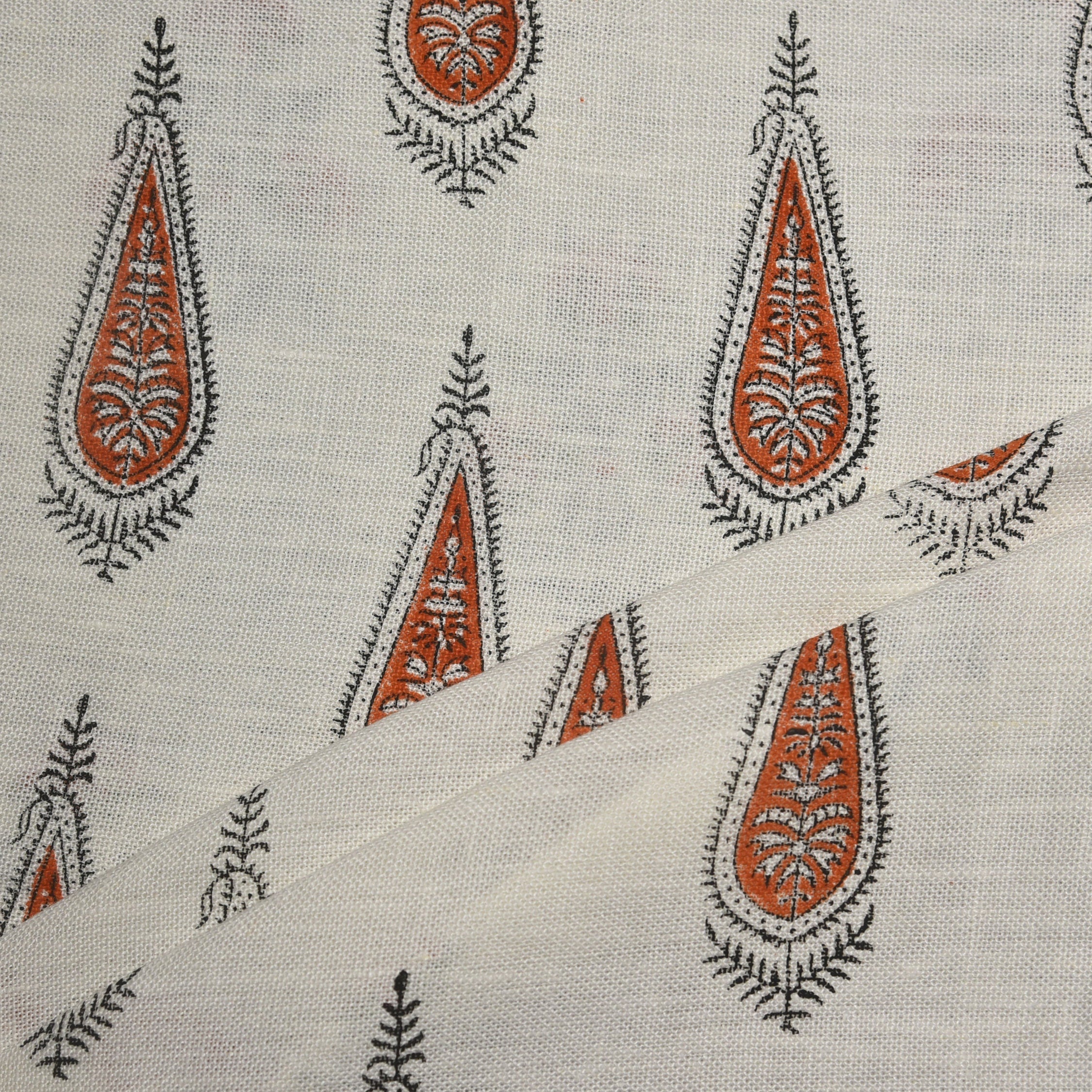 Block Print Linen Fabric, Traci  Fabric  Most Popular Block Print Fabric In Summers  Best For Upholstery, Cushion Cover, Sofa/Chair Cover, And Other Crafts