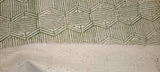 Bambusa Linen Block Print  Green & Beige Hand Block Fabric  Indian Linen Fabric  Block Print By The Yard  Upholsterypillow Covers