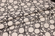 Block Print Linen Fabric, Sudarshan  Block Print Fabric  Thick Linen, Heavy Weight Printed Fabric By The Yard, For  Upholstery, Home Decor Cushions