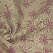 Coconut Tree  Handloom Linen Fabric Linen Fabric Flower Colour Upholstery Fabric, Pillow Cover,Thick Linen Fabric Natural Colour