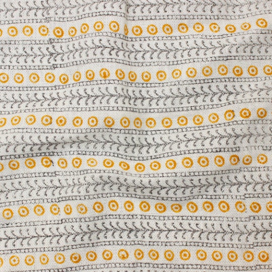 Godhulibela  Indian Block Print, Indian Linen, Hand Stamped Printing, By The Yard, Indian Fabric, Block Print Fabric, Sewing Fabric