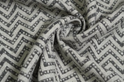 Block Print Linen Fabric, Tridisha  Linen Block Print Pillow Case Fabric  Indian Linen Fabric, Hand Block Fabric India  Block Print Cushion Covers Charcoal Black