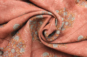 Guldasta  By The Yard Block Print Fabric For Pillow Covers, Printed Upholstery Linen Fabric, Indian Fabric, Farmhouse Decor Fabric