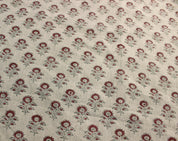 Bagru Butti  Hand Block Print Fabric  By The Yard  Floral Pattern Art  Home Decor Fabric  Linen Upholstery  Cushion Cover Fabric.