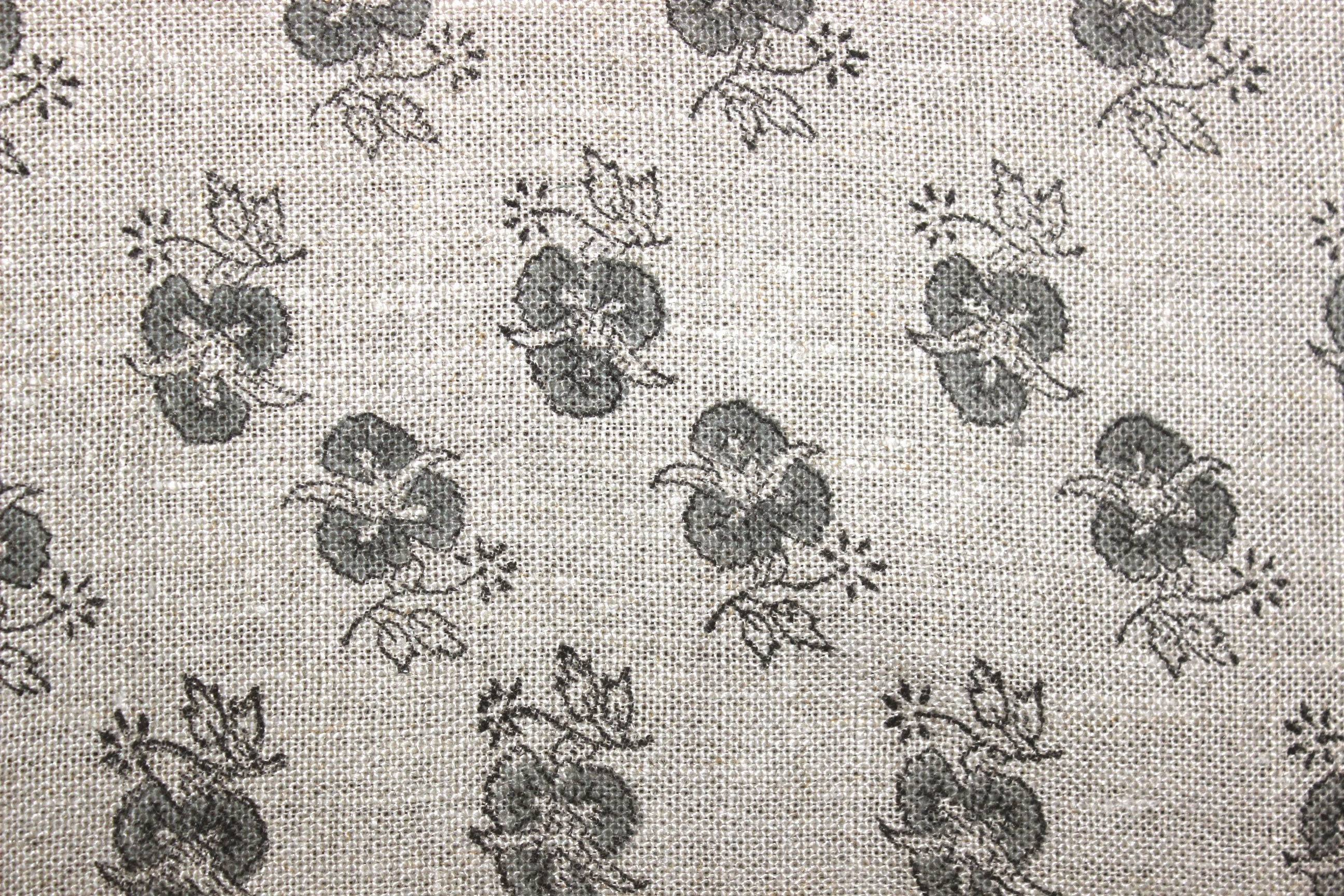 Chittaranjan  Heavy Linen Wood Block Print Fabric  Handmade Indian Art  Sustainable And Natural Linen/Cotton Fabrics