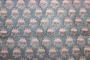 Block Print Linen Fabric, Trishula  Floral Block Prints, Fabric From India, Block Print By The Yard Fabric, Designer Cushion Fabric,Handmade Pillow Cover Fabric