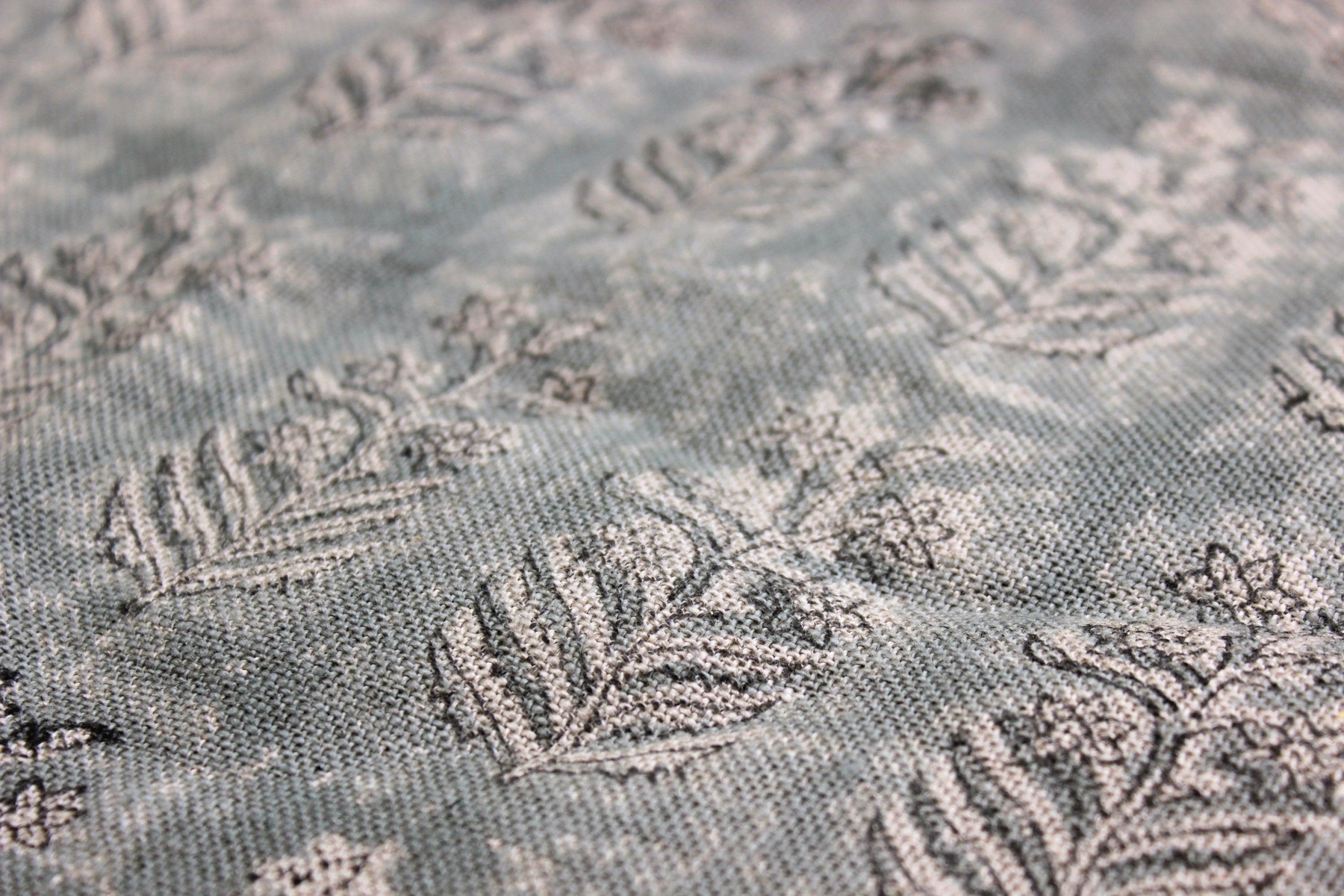 Inderdhanush  Heavy Linen Block Print Fabric Indian Hand Made Art Home Decor