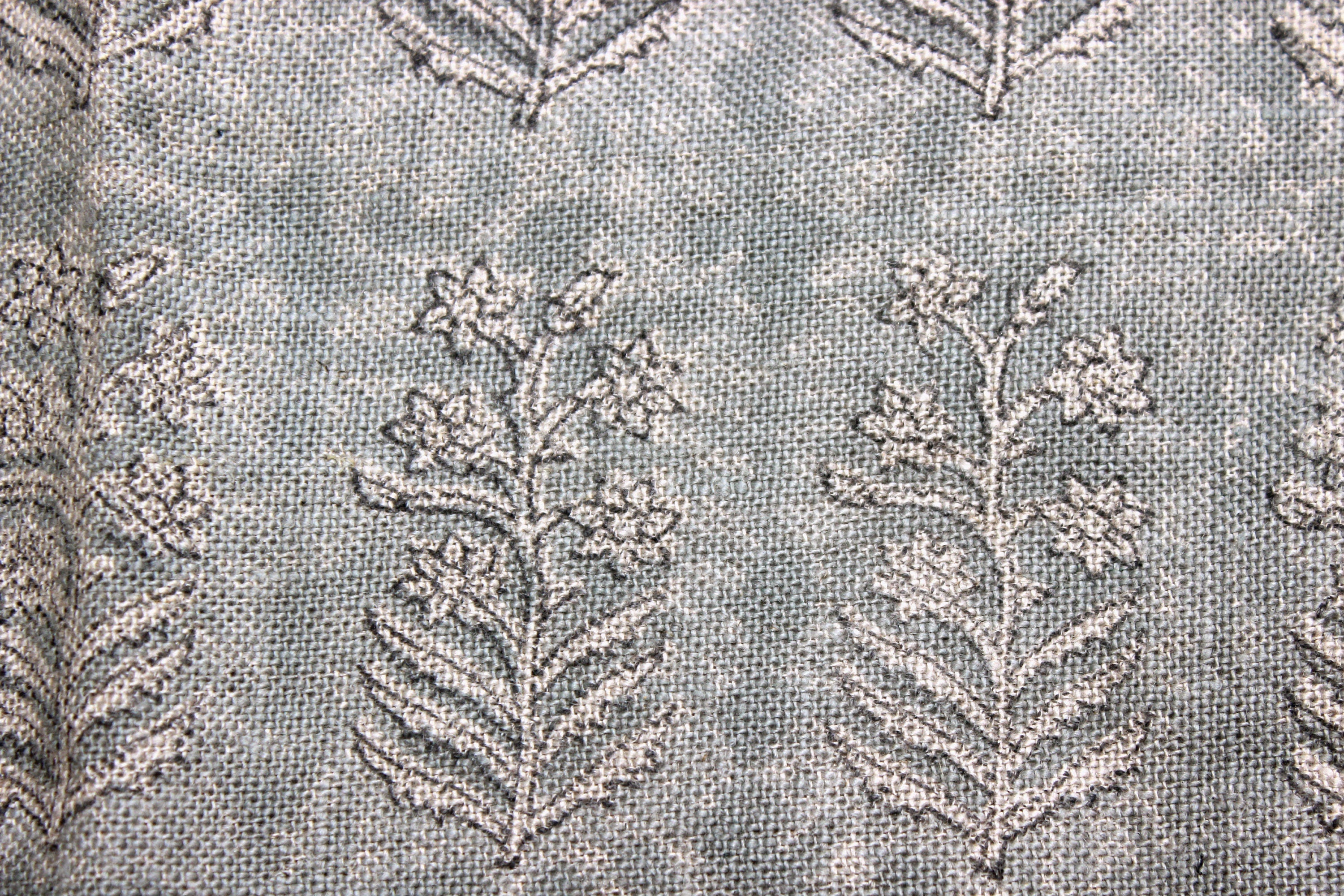 Inderdhanush  Heavy Linen Block Print Fabric Indian Hand Made Art Home Decor