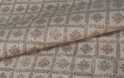 Chopad  Indian Floral Hand Block Printed 100% Linen Cloth, Fabric By The Yard, Fabric For Curtains Pillows Fabric