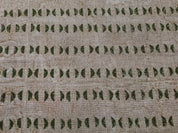 Block Print Linen Fabric, Namastae  Block Print Crafting Fabric, Indian Hand Block Printed Linen Fabric, Floral Print Linen Textile, Linen Cloth By The Yard