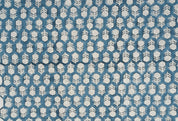 Block Print Linen Fabric, Tulsi Buti  Organic Block Print Linen Fabric  Hand Block Indian  Floral Print Linen Fabric From India, Upholstery And Pillow Cases
