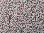 Black Forest  Handloom Block Print  Fabric, Indian Block Print,Fabric For Decorative Cushion,Upholstery Fabric,Fabric By Yard