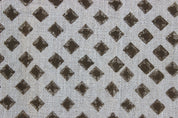 Chakor  Block Printed Pillow Cover Fabric, Hand Block Handloom Linen Fabric, Heavy Fabric, Geometric Print Fabric