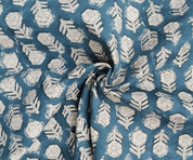 Block Print Linen Fabric, Tulsi Buti  Organic Block Print Linen Fabric  Hand Block Indian  Floral Print Linen Fabric From India, Upholstery And Pillow Cases