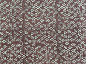 Thick linen 58" Wide, Black Floral Hand block Linen Pillow Cover, Indian Upholstery Fabric Cushion Cover, Table Cloth - BIJHNI